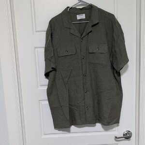 Old Navy Green Casual Button Down Shirt
